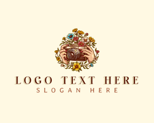 Photography - Floral Camera Photography logo design