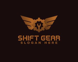 Gear Wing Mechanic logo design