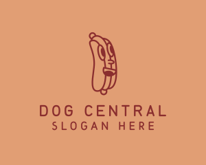 Red Hot Dog Sandwich logo design