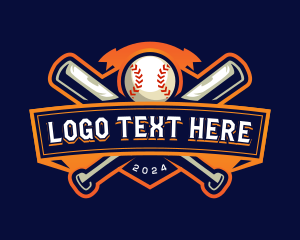 Sport Baseball Bat Logo