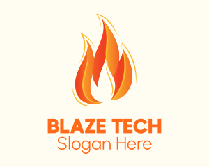 Hot Blazing Fire logo