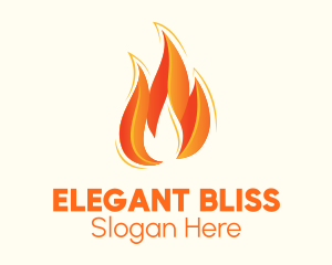 Hot Blazing Fire logo
