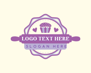 Cupcake Bakery Pastry Logo