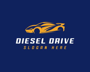 Auto Driving Sports Car logo design