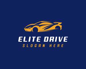 Auto Driving Sports Car logo design