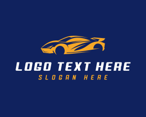 Drive - Auto Driving Sports Car logo design