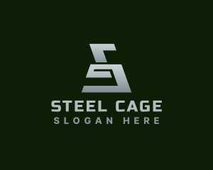 Steel Construction Machine  logo design