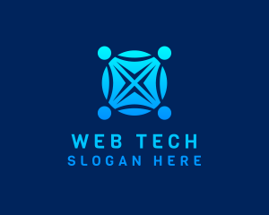 Tech Globe Gradient logo design