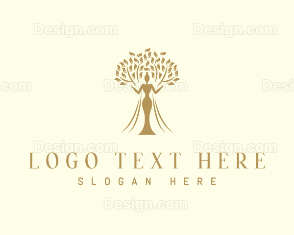 Organic Tree Woman Logo