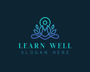 Wellness Yoga Meditation logo design