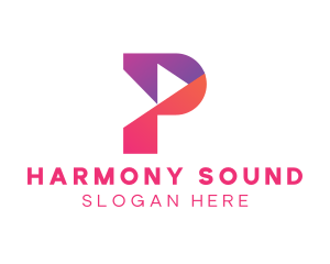 Colorful Geometric P Logo