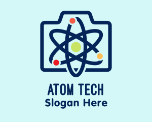 Atomic Camera Shutter logo design