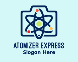 Atomic Camera Shutter logo design