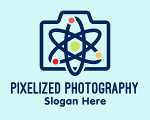 Atomic Camera Shutter logo design