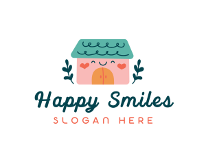 Happy Kindergarten House logo design