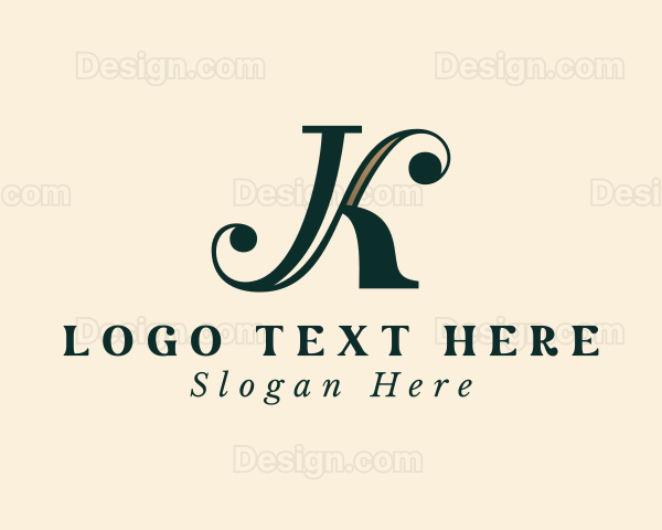 Elegant Styling Letter K Logo