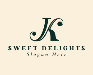 Elegant Styling Letter K logo