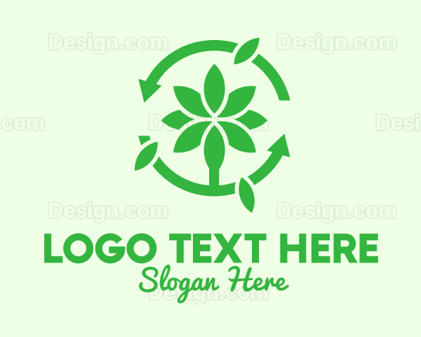 Green Plant Cycle Logo