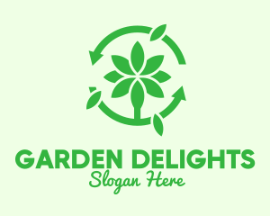 Green Plant Cycle logo design