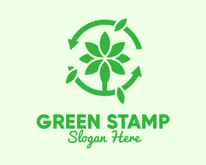 Green Plant Cycle logo design