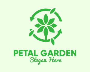 Green Plant Cycle logo design