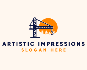 Crane Building Construction logo design