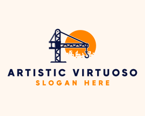 Crane Building Construction logo design