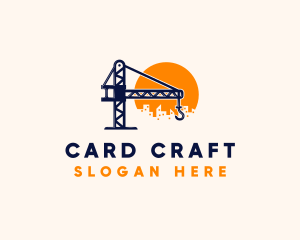 Crane Building Construction logo design