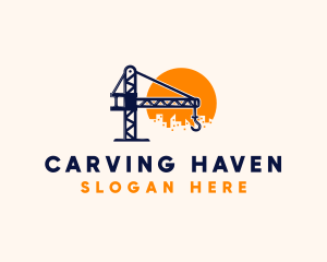 Crane Building Construction logo design