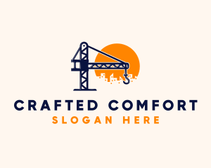 Crane Building Construction logo design