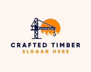 Crane Building Construction logo design