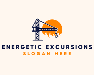 Crane Building Construction logo design