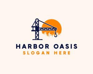 Crane Building Construction logo design