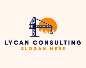 Crane Building Construction logo design