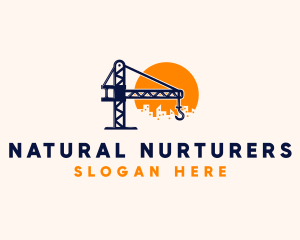 Crane Building Construction logo design