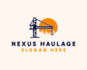 Crane Building Construction logo design