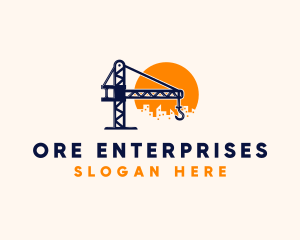 Crane Building Construction logo design