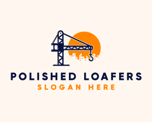 Crane Building Construction logo design