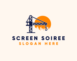 Crane Building Construction logo design