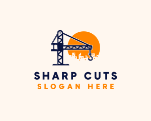 Crane Building Construction logo design