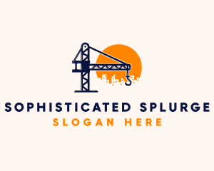 Crane Building Construction logo design