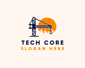 Crane Building Construction logo design