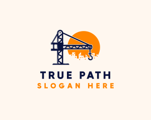 Crane Building Construction logo design