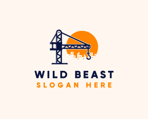 Crane Building Construction logo design