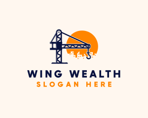 Crane Building Construction logo design