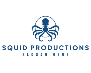 Kraken Squid Monster logo