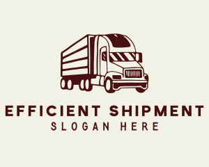 Forwarding Truck Driver logo design