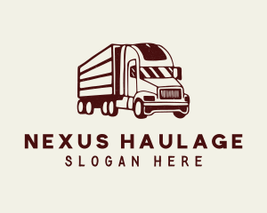 Forwarding Truck Driver logo design