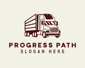 Forwarding Truck Driver logo design