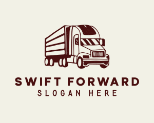 Forwarding Truck Driver logo design